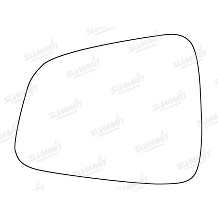 Left Stick On Wing Mirror Glass for Holden Trax SUV, 2013 Onwards