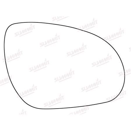 Right Stick On Wing Mirror Glass for Hyundai i30 CW Estate  2008 2012