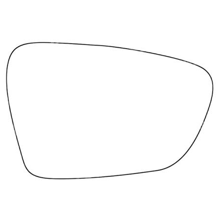 Right Stick On Wing Mirror Glass for Kia Ceed 2012 to 2016