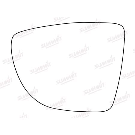 Left Stick On Wing Mirror Glass for Renault CLIO IV 2013 2017