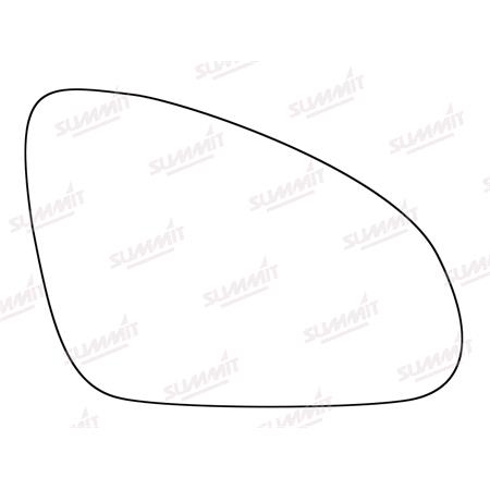 Right Stick On Wing Mirror Glass for Opel ASTRA Sports Tourer, 2010 2017