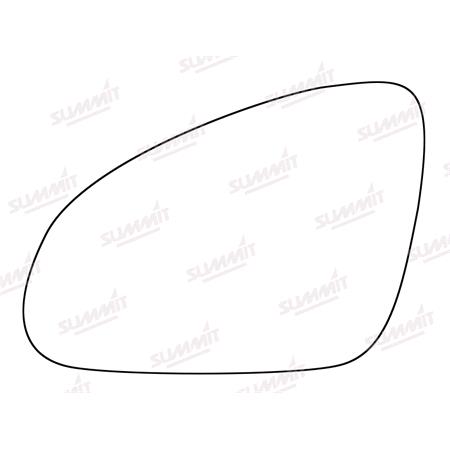 Left Stick On Wing Mirror Glass for Vauxhall CASCADA Convertible 2013 Onwards