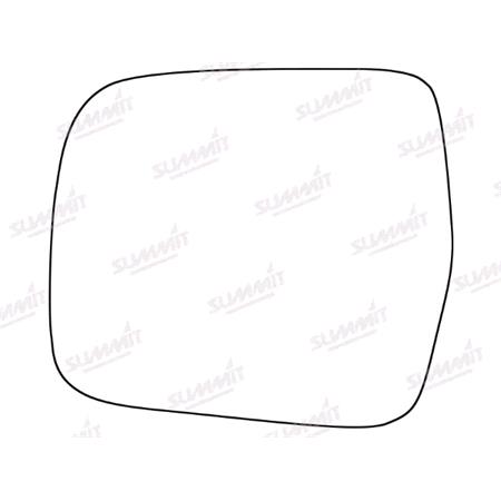 Left Stick On Wing Mirror Glass   Toyota PREVIA 2000 to 2006