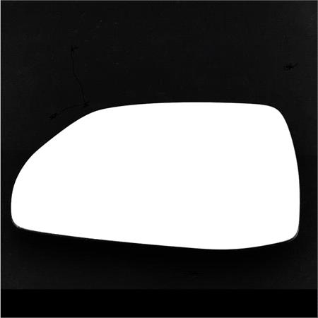 Left Stick On Wing Mirror Glass for Audi Q7 Van 2015 Onwards