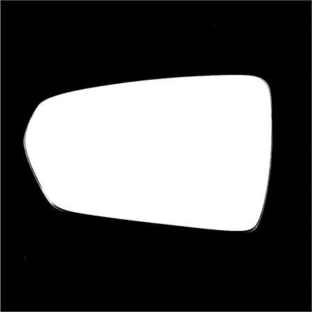 Left Stick On Wing Mirror Glass for Volkswagen POLO 2017 Onwards