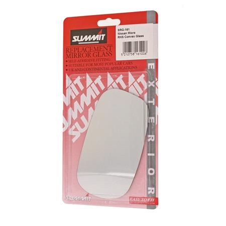 Right Stick On Wing Mirror Glass for NISSAN MICRA, 1992 2003