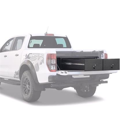 Ford Ranger Wildtrak / Raptor (2014 2022) w/Drop In Bed Liner Drawer Kit