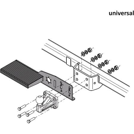 Steinhof Easy Access Rear Left Van Step   Single Step Setup