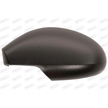 Left Wing Mirror Cover (Black, grained) for Seat IBIZA Mk IV, 2002 2009