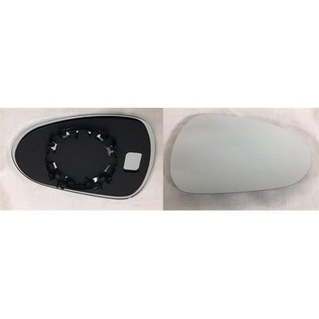 Right Wing Mirror Glass (not heated) and Holder for SEAT IBIZA V, 2008 2017