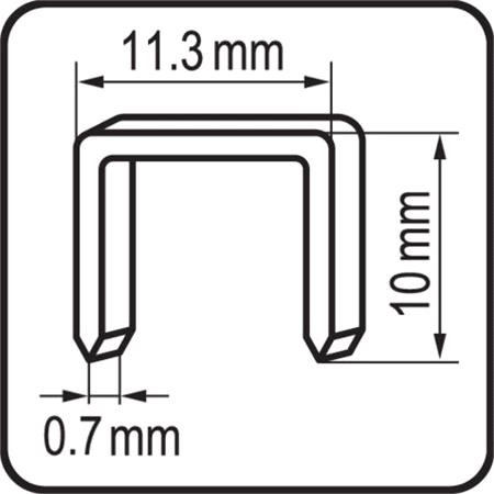 STAPLES 10MM (0.7x11.2) 1000PCS
