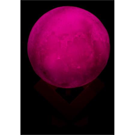 3D Moon Lamp   Color Changing, Wooden Stand