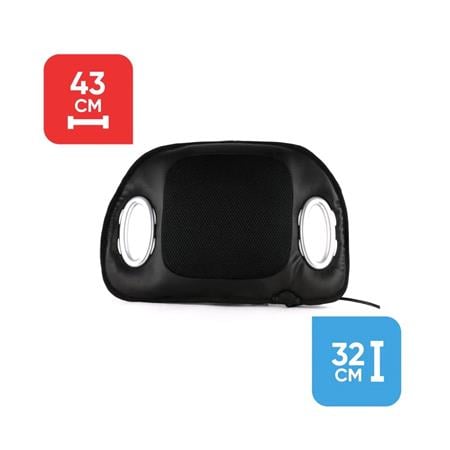 Streetwize Heated Massage Seat Cushion with Lumbar Support – 12V Car Seat Heater & Massager