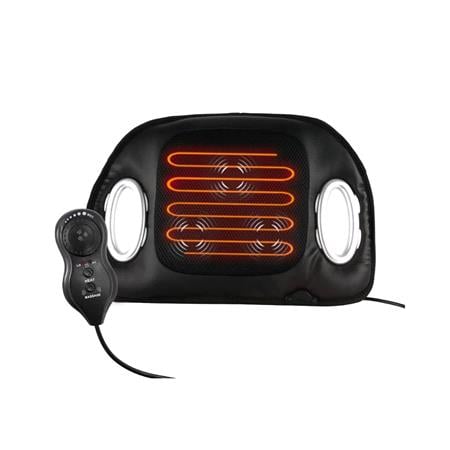 Streetwize Heated Massage Seat Cushion with Lumbar Support – 12V Car Seat Heater & Massager