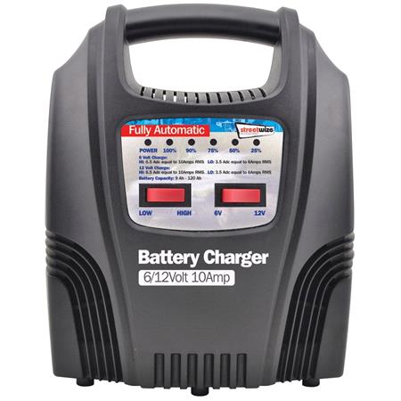 10 Amp LED Automatic Plastic Cased Batter Charger