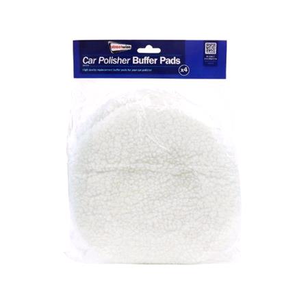 Car Polisher Buffer Pads (4 Pack)    For Streetwize 10" Car Polisher
