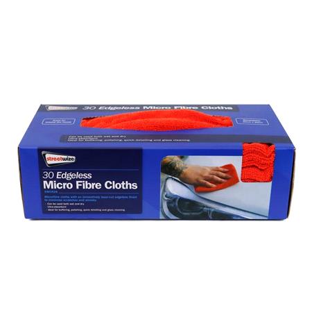 "Grab A Cloth" Box of 30 Edgeless Microfibre Cloths