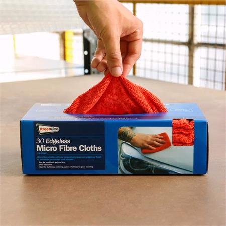 "Grab A Cloth" Box of 30 Edgeless Microfibre Cloths