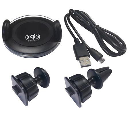 360 Flexible Wireless Phone Charger Dashboard or Air Vent Mount 