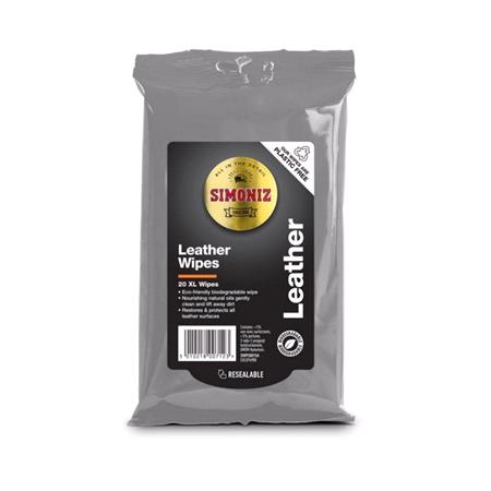 Simoniz Leather Cleaning Wipes   20 Pack