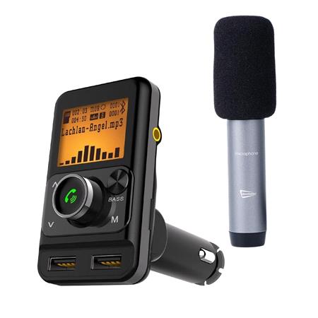 Car Karaoke System With Bluetooth FM Transmitter