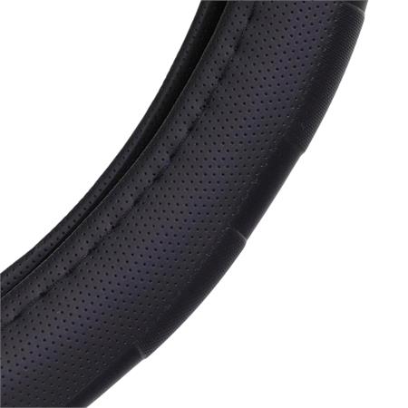 Van Steering Wheel Cover   40cm   Black Sports Grip