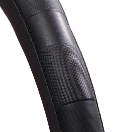 Van Steering Wheel Cover   40cm   Black Sports Grip