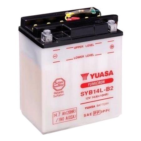 Yuasa Motorcycle Battery   YuMicron SYB14L B2 12V Battery with Sensor
