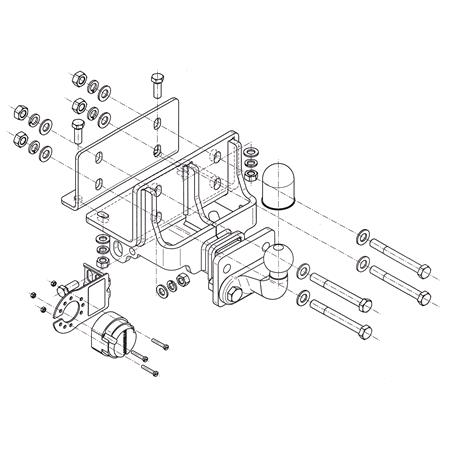 Steinhof Towbar for Toyota HILUX Pickup, 2005 2015