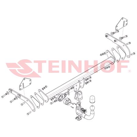 Steinhof Automatic Detachable Towbar (vertical system) for Subaru SOLTERRA 2022 Onwards (incl. 2WD / 4WD)