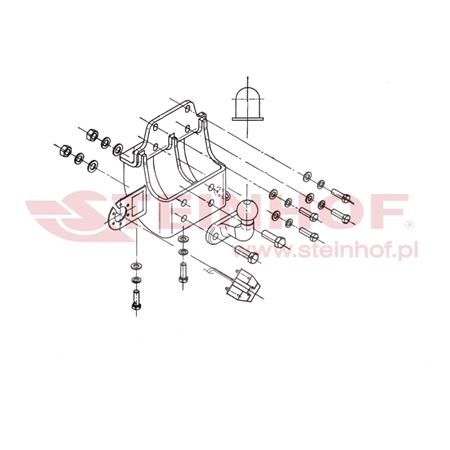 Steinhof Forged Towbar (fixed with 2 bolts) for Toyota LAND CRUISER, 2002 2010