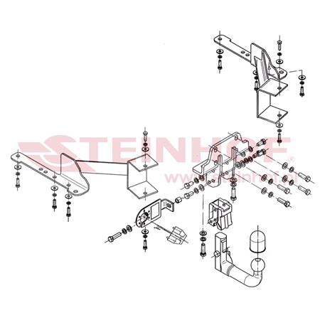 Steinhof Automatic Detachable Towbar (vertical system) for Toyota LAND CRUISER PRADO 150, 2009 Onwards