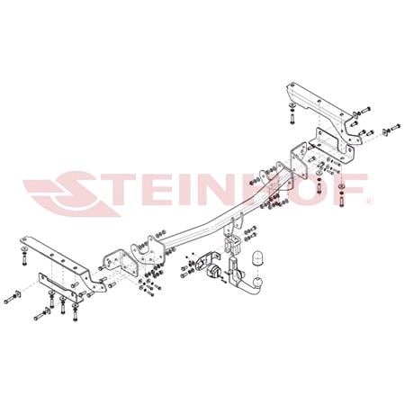 Steinhof Automatic Detachable Towbar (vertical system) for Toyota RAV 4 IV, 2016 Onwards