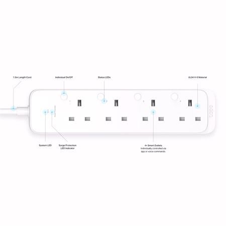 TP Link Tapo P340M 4 Gang Smart Wi Fi Power Strip   1.5m