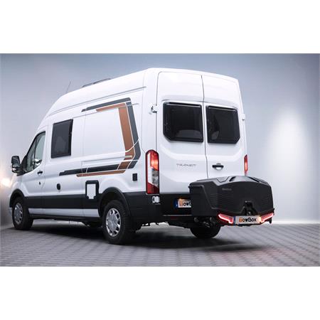TowBox Camper Urban 330L Towbar Cargo Box (Long Model)   Black