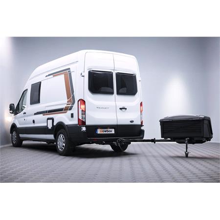 TowBox Camper Urban 330L Towbar Cargo Box (Long Model)   Black