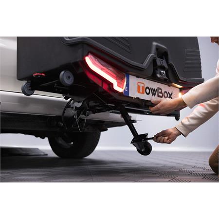TowBox Camper Urban 330L Towbar Cargo Box (Long Model)   Black
