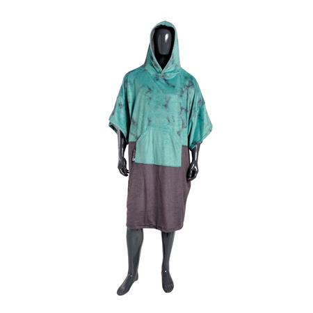 MDNS Adult Poncho   Teal Marble UNO