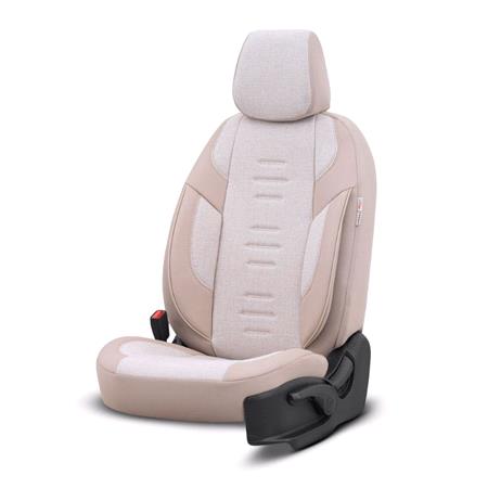 Premium Linen Car Seat Covers THRONE SERIES   Beige For Ford TOURNEO CONNECT / GRAND TOURNEO CONNECT MPV 2022 Onwards