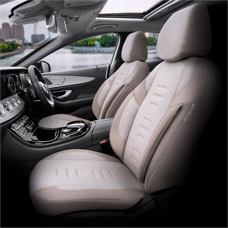 Premium Linen Car Seat Covers THRONE SERIES   Beige For Ford TOURNEO CONNECT / GRAND TOURNEO CONNECT MPV 2022 Onwards