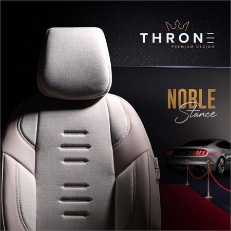 Premium Linen Car Seat Covers THRONE SERIES   Beige For Chevrolet KALOS 2005 2011