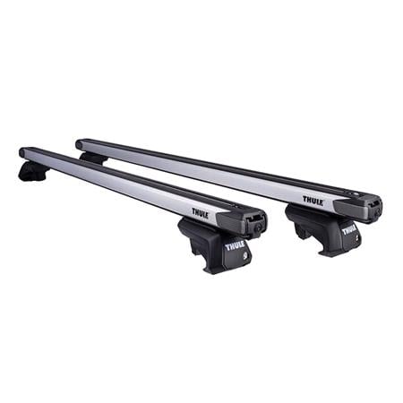 Thule SlideBar Roof Bars for Mercedes GLE SUV, 5 door, 2018 Onwards, With Raised Roof Rails