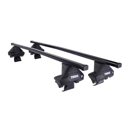 Thule SquareBar Evo Roof Bars for Porsche MACAN SUV, 5 door, 2014 Onwards, with Normal Roof