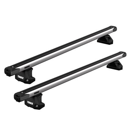 Thule SlideBar Roof Bars for Lexus NX II SUV, 5 door, 2021 Onwards, with Solid Roof Rails and fixpoint foot