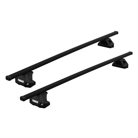 Thule SquareBar Evo Roof Bars for Lexus NX II SUV, 5 door, 2021 Onwards, with Solid Roof Rails and fixpoint foot