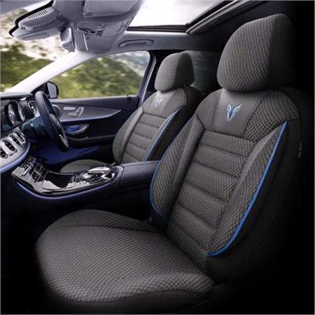 Premium Cotton Leather Car Seat Covers TORO SERIES   Black Blue For Hyundai ix35 2010 2015