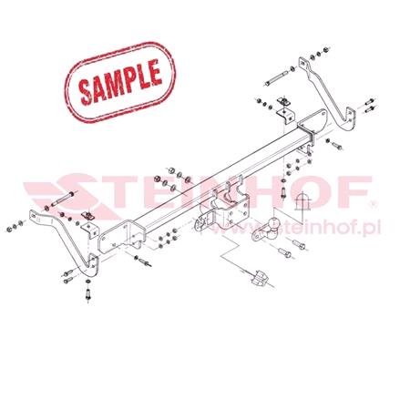 Steinhof Forged Towbar (fixed with 2 bolts) for Mercedes X CLASS, 2017 Onwards