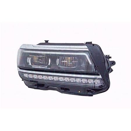 Right Headlamp (LED, With LED Daytime Running Lamp, Supplied Without Modules, Original Equipment) for Volkswagen TIGUAN 2020 Onwards