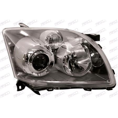 Right Headlamp (Halogen, Black Bezel) for Toyota AVENSIS Estate 2006 2008