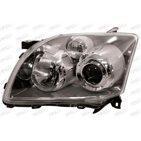 Left Headlamp (Halogen, Black Bezel) for Toyota AVENSIS Estate 2006 2008
